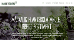 Desktop Screenshot of mariestradgard.se